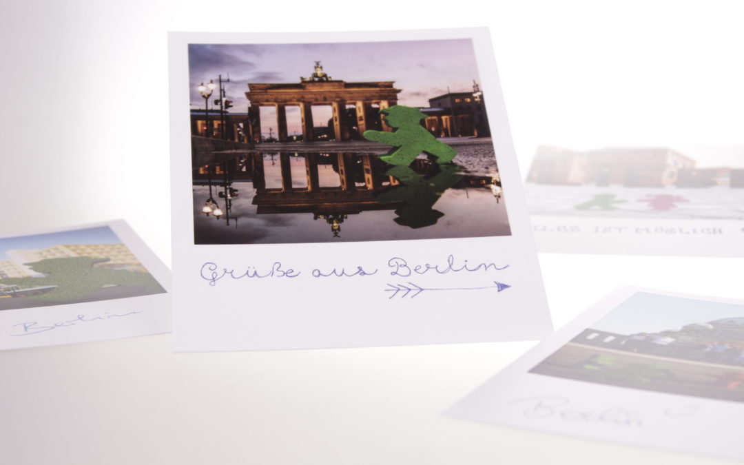 Die Postkarte in Polaroid-Optik