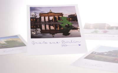 Die Postkarte in Polaroid-Optik