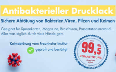 Antibakterieller Drucklack – keimfreie Druckprodukte