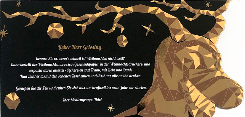 Weihnachtskarte Unikat